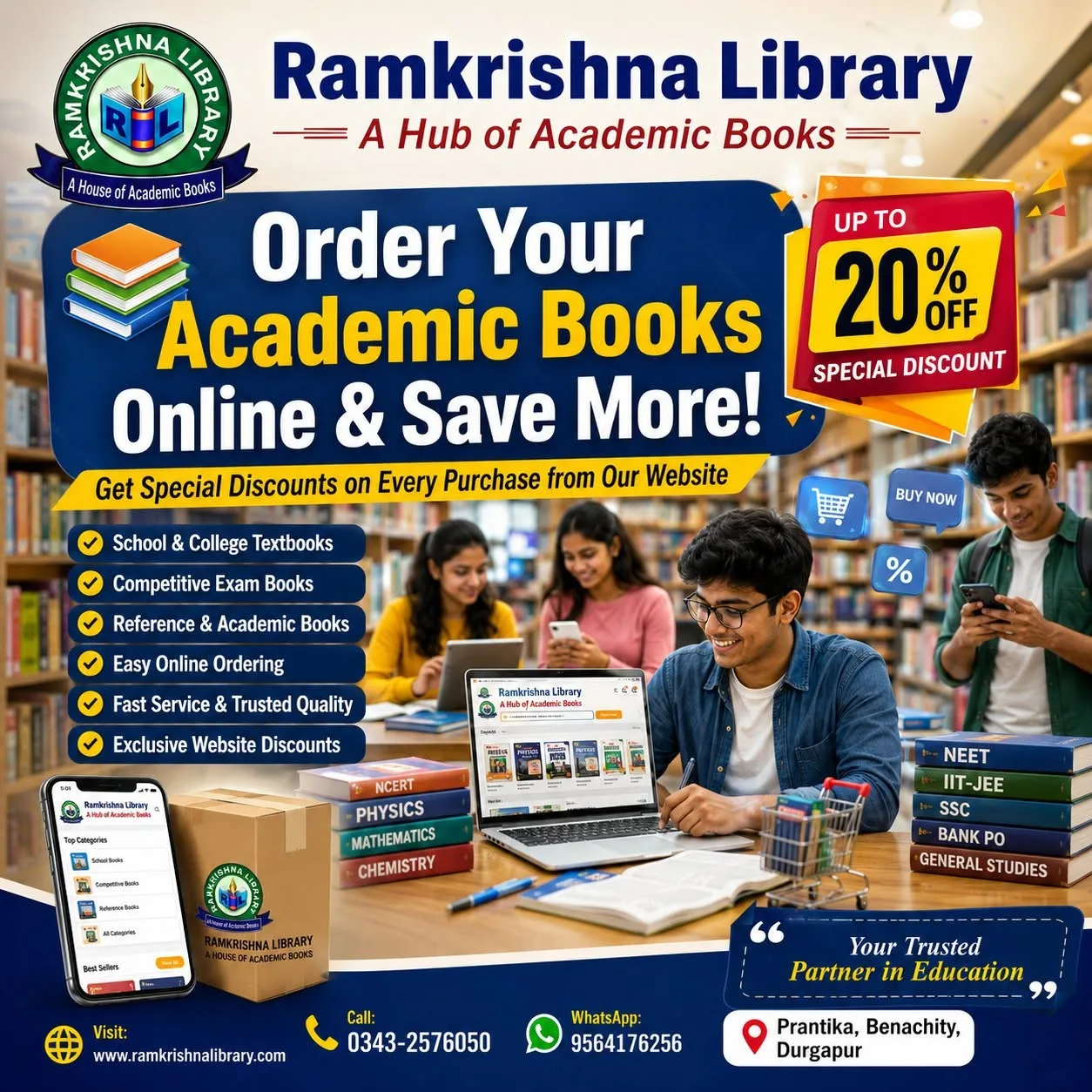 Your One-Stop Book Destination in Durgapur: Discover Ramkrishna Library