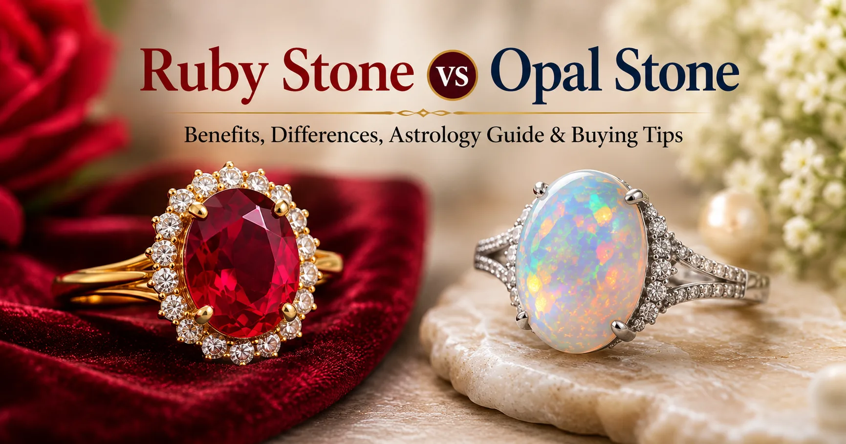 Ruby Stone vs Opal Stone: Benefits, Differences, Astrology Guide & Buying Tips