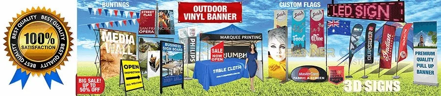 Advanced Marketing Displays with A Frames, Brochure Printing, and Media Wall