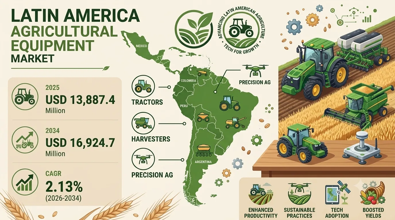 Latin America Agricultural Equipment Market Size and Outlook 2034