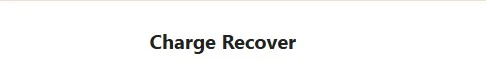 ChargeRecover